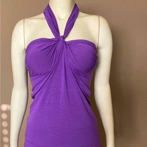 Purple halter top